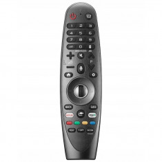 Telecomanda Magic pentru Smart TV LG AN-MR18BA, x-remote, functie vocala, mouse, pointer, Netflix, Amazon, Negru
