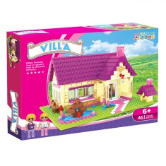 Set Construcție Cărămidă, Villa, 461 de Piese, Multicolor, 2 Figurine, 6+ Ani foto