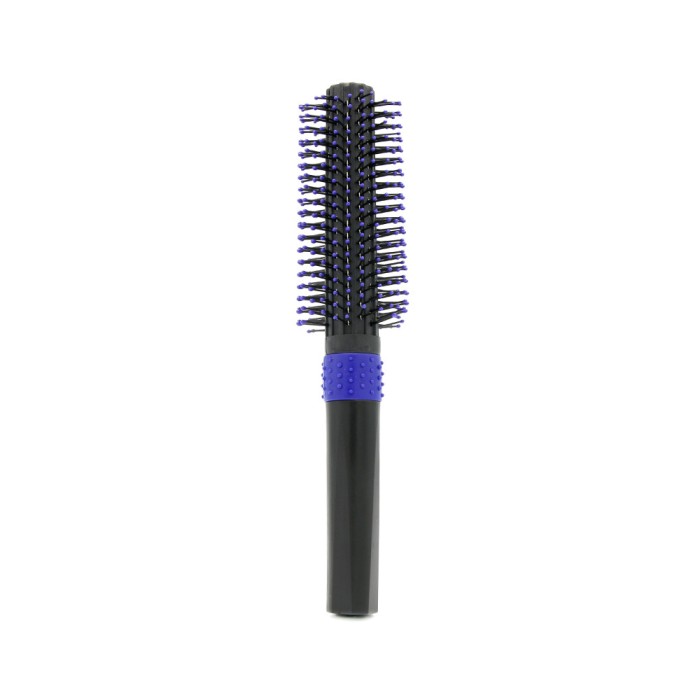 Perie de par, circulara, pentru volum, 8516, negru/albastru