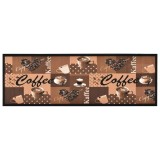 Cumpara ieftin Covoras bucatarie, lavabil, maro, model cafea 60x300 cm
