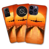 Husa Huawei P30 Lite Silicon Gel Tpu Model Airplane Sunset