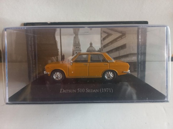 Macheta Datsun 510 Sedan - 1971 1:43 Deagostini Mexic