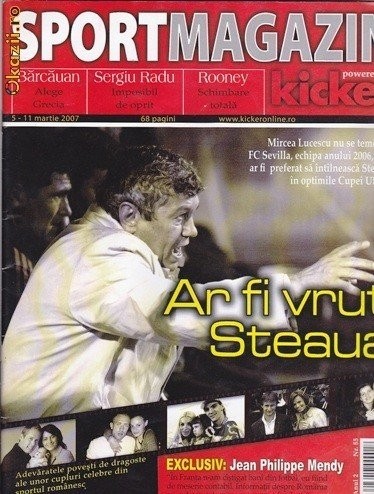Revista SportMagazin Kicker, 5-11 martie 2007 Mircea Lucescu