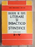 Culegere de texte literare si didactico-stiintifice pentru clasele I-V - Pavel Tugui