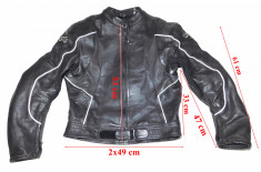 Geaca moto piele RST full protectii barbati marimea 44 foto