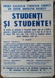 Afis Carnavalul dedicat celei de a XXXIV-a aniversari a eliberarii patriei