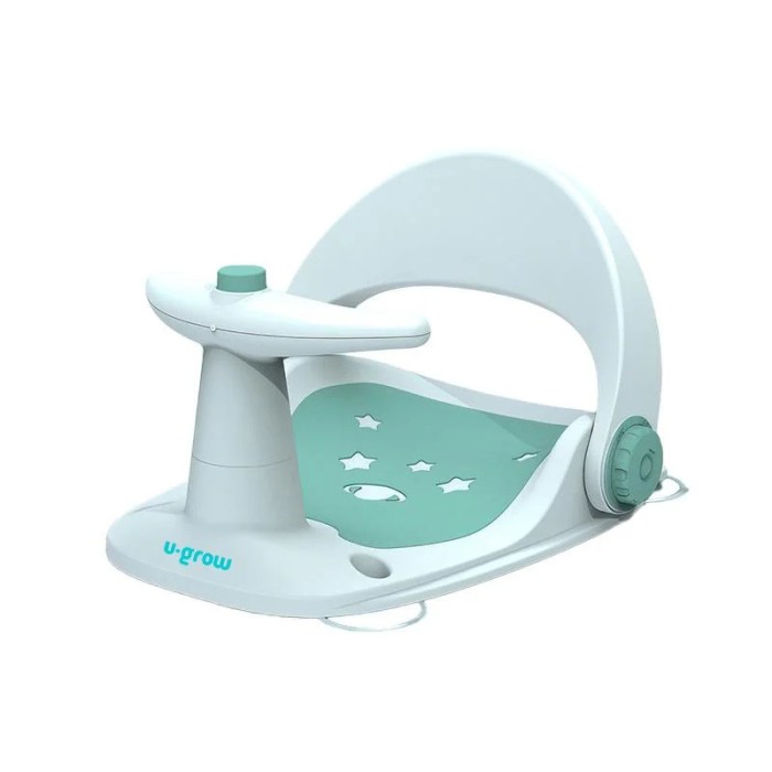 Scaun baie bebe cu ghidon , spatar reglabil , verde,