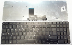 Tastatura Laptop Toshiba Satellite L50-B us fara rama neagra uk foto