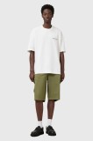 AllSaints pantaloni scurți din bumbac FLYNN culoarea verde, M019TC