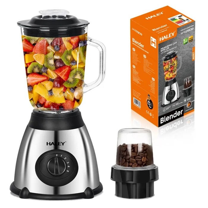 Blender Multifunctional HALEY 1200 W, Capacitate 1.5 L, Motor Puternic, Design Compact si Versatil
