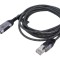 Cablu slim USB 3.0 RJ45 - USB A nichelat 2m U/FTP Goobay