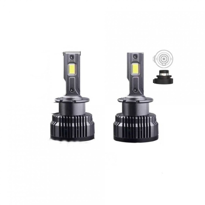 Set 2 becuri LED CanBus D4S 50W 9000lm/bec 6000K