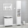 VidaXL Set mobilier de baie, 3 piese, alb, lemn prelucrat