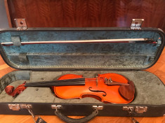 Vioara de maestru model Stradivari 1715, Arcus semnat de maestru foto