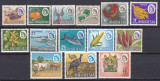 DB1 Fauna Africana Flora Pasari Pesti Uzuale 1966 Rhodesia 14 v. MNH, Nestampilat