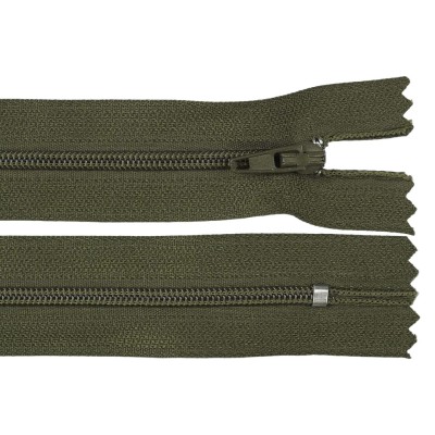 Fermoar spiralat nedetasabil Crisalida, lungime 18 cm Kaki foto