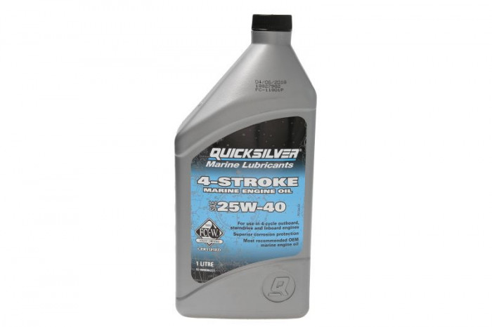 Ulei de motor 4T Quicksilver SAE 25W40 1L