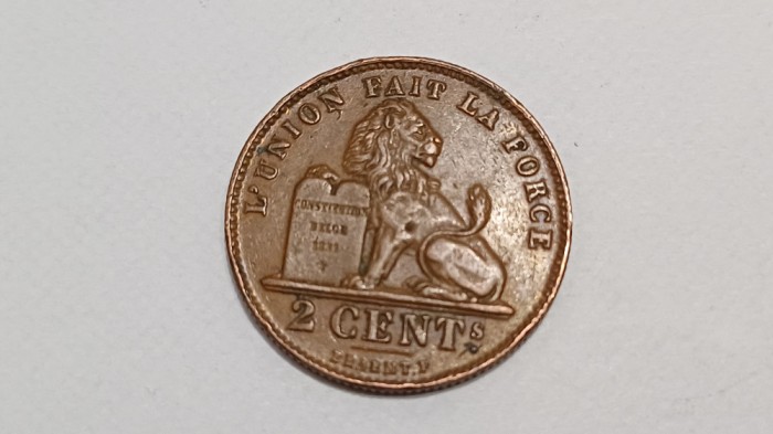 Belgia-2 Centimes 1914