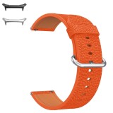 Curea piele, compatibila Samsung Galaxy Watch Ultra, 18cm, Portocaliu