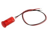 Lampă de control LED roşie &Oslash;12mm, 24V DC, APEM