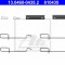 Set accesorii, placute frana PEUGEOT 306 Hatchback (7A, 7C, N3, N5) (1993 - 2003) ATE 13.0460-0435.2