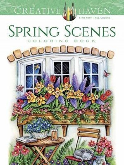 Creative Haven Spring Scenes Coloring Book