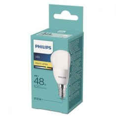 BEC LED PHILIPS E14, 6W(48), sferic, 2700K, lumina calda, A+ foto