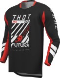 Tricou atv/cross copii Thor Launchmode Futura, culoare negru/rosu, marime 2YXS Cod Produs: MX_NEW 29122590PE