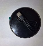 Statie wireless de incarcare rapida MicQutr, pentru Samsung Galaxy S22 /S21/ S10 /Note 20, 12 V, 15 W, 10 A, negru