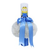 Cumpara ieftin Lumanare Botez cu Minion Bleu-Crem - LB45