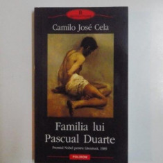 FAMILIA LUI PASCUAL DUARTE de CAMILO JOSE CELA 2010
