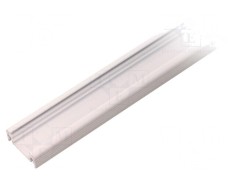 Profil aluminiu SURFACE10 pentru module LED alb 2m