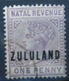 CV1 COLONII BRITANICE REGINA VICTORIA ZULULAND