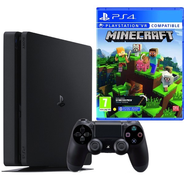 Consola Sony PlayStation 4 SLIM PS4 1TB + Controller + Minecraft Second-Hand SH