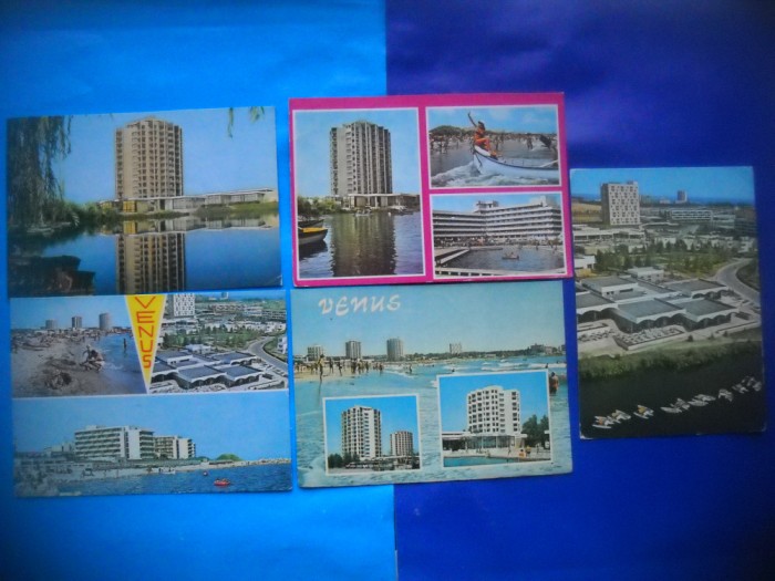 HOPCT LOT NR 851 VENUS-IP -LITORAL-CT-5 CARTI POSTALE-RSR-CIRCULATE