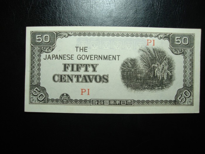 FILIPINE OC. JAPONEZA 50 CENTS 1942 UNC