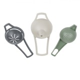 Set Ustensile Bucătărie, Plastic, Multicolor, 3 Bucăți, P&acirc;lnie 7cm, Strecurătoare, Separator Ouă, cu maner, Oem