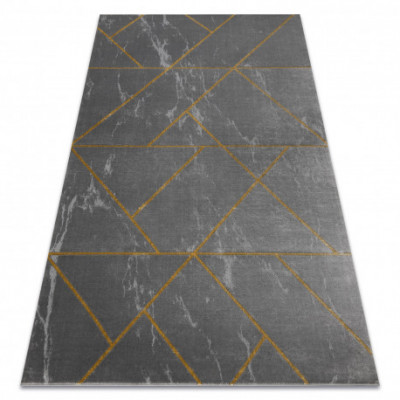 Exclusiv EMERALD covor 1012 glamour, stilat, geometric, marmură gri / aur, 180x270 cm foto