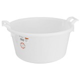 Vas rotund cu manere ICS, 30 litri, 52 cm, alb