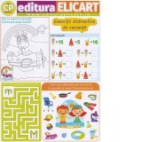 Tabla de joc Jocul vacantei. Exercitii distractive de vacanta. Clasa pregatitoare