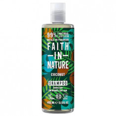 Sampon natural hidratant cu cocos pentru par normal sau uscat, 400ml, Faith in Nature