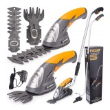 Foarfeca Electrica Acumulator 3.6V Powermat 2in1 Tuns Iarba si Gard Viu, Lame 83/120mm, Li-Ion 1500mAh