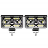 Set 2 Proiectoare auto, 200W/set, 2 faze iluminare, Universal