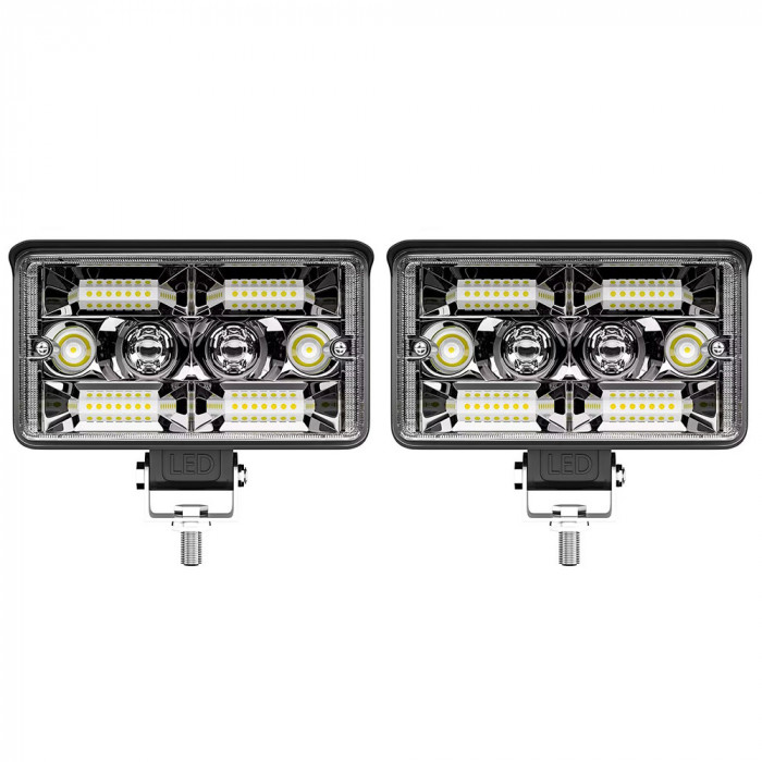 Set 2 Proiectoare auto, 200W/set, 2 faze iluminare