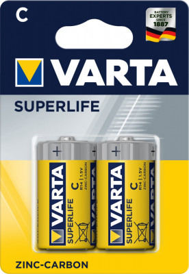 Set 2 Baterii Varta Superlife R14 30006501 foto