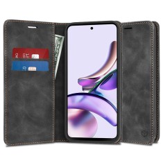 Husa piele Motorola Moto G13 Techsuit Confy Cover, negru foto