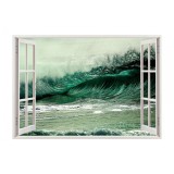 Autocolant decorativ, Fereastra, Natura si peisaje, Multicolor, 85 cm, 2598ST
