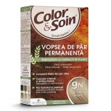 Cumpara ieftin Vopsea de par fara amoniac, fara silicon, blond miere, 9N, Color&amp;Soin