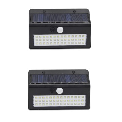 Set 2 x Lampi LED solara cu senzor de miscare, 42 leduri, XF 6011 foto