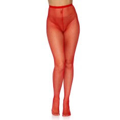 Ciorapi plasa Nylon Fishnet Tights, Leg Avenue, ROSU, S-L